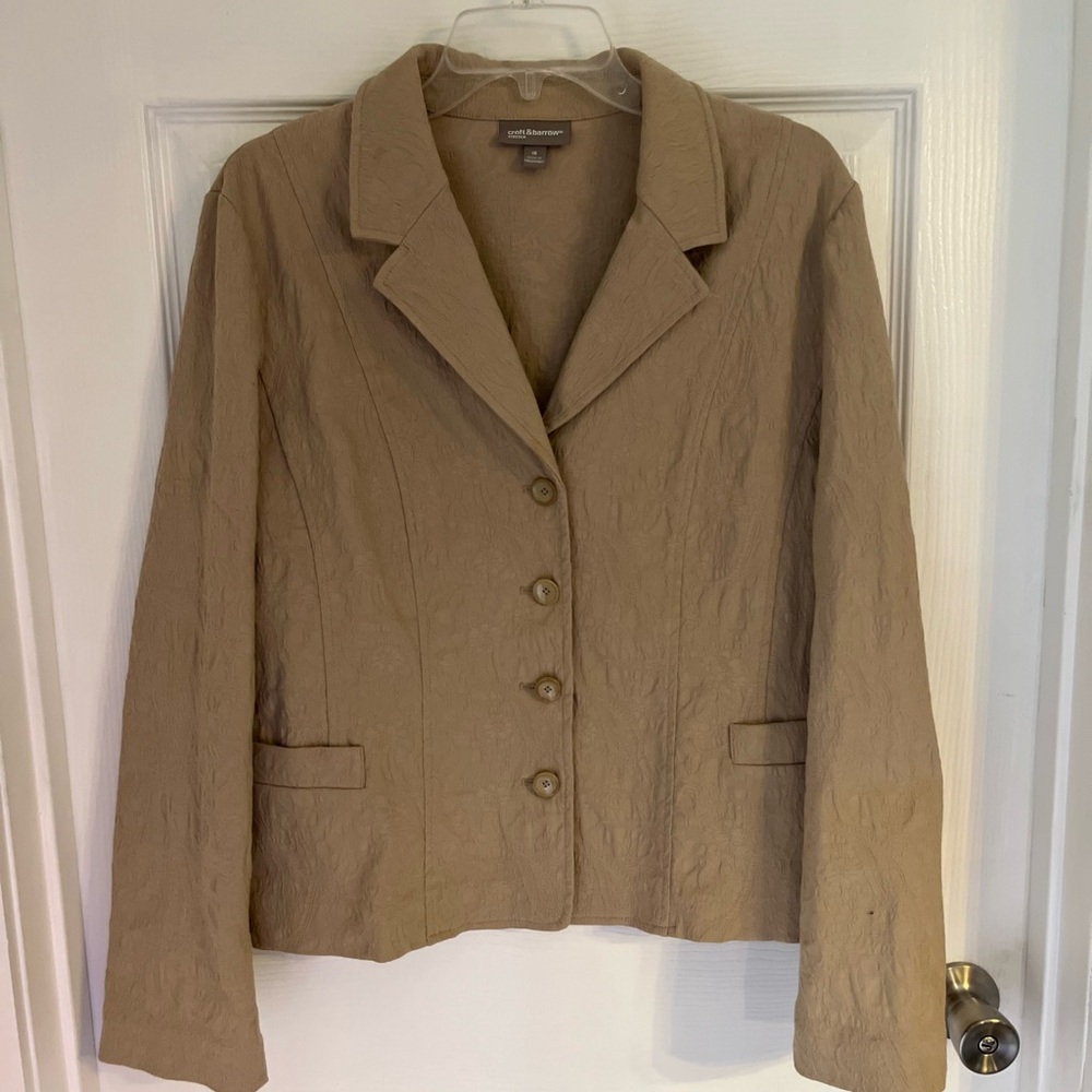 Croft & Barrow stretch cropped blazer